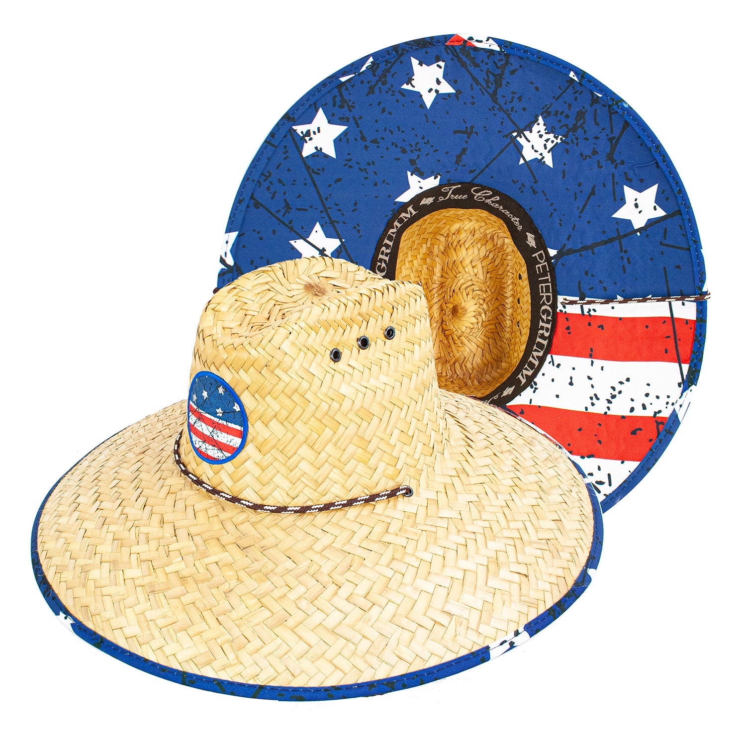 Americano Straw Lifeguard Hat Doba Default